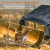 Jumelles Vision Nocturne, TKWSER Binoculaire Vision Nocturne 1920P HD Photos et Vidéos, 5X Zoom 3" TFT LCD écran 300M Vision Nocturne Visibilité 7IR Infrarouge dans l'obscurité 100% pour Chasse – Image 3